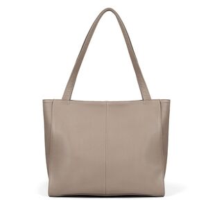 Befen Beige Genuine Leather Tote Shoulder Bag NWT